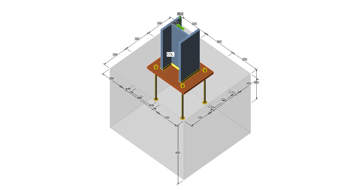 Anchor Bolts In Tension And Shear | IDEA StatiCa